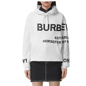 Brand New w/out Tag Authentic Burberry Poulter Printed Logo Hoodie XL